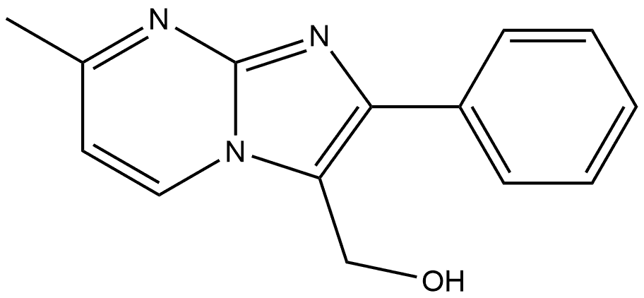 7-Methyl-2-phenylimidazo[1,2-a]pyrimidine-3-methanol Struktur