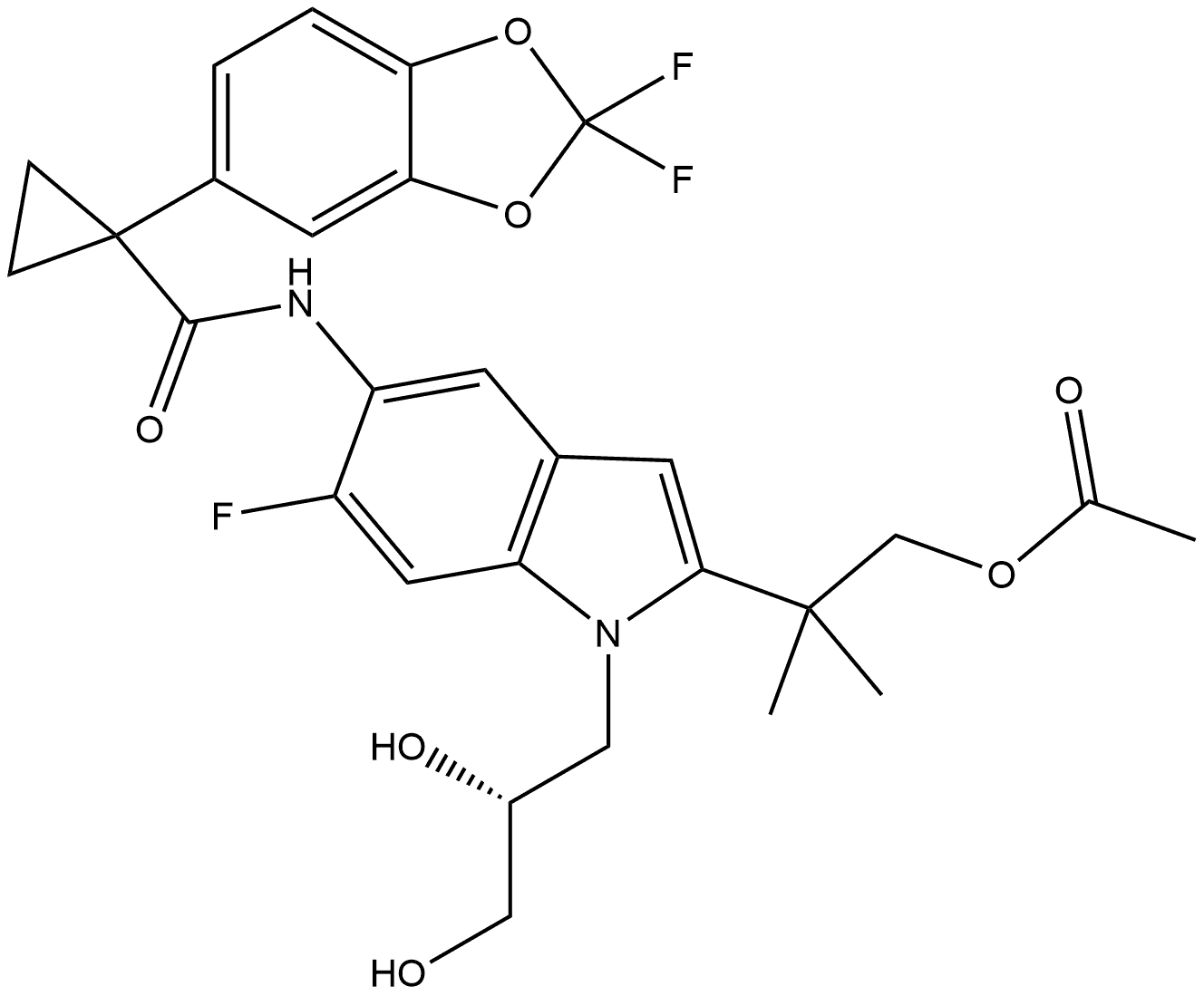 Tezacaftor Impurity 13 Struktur