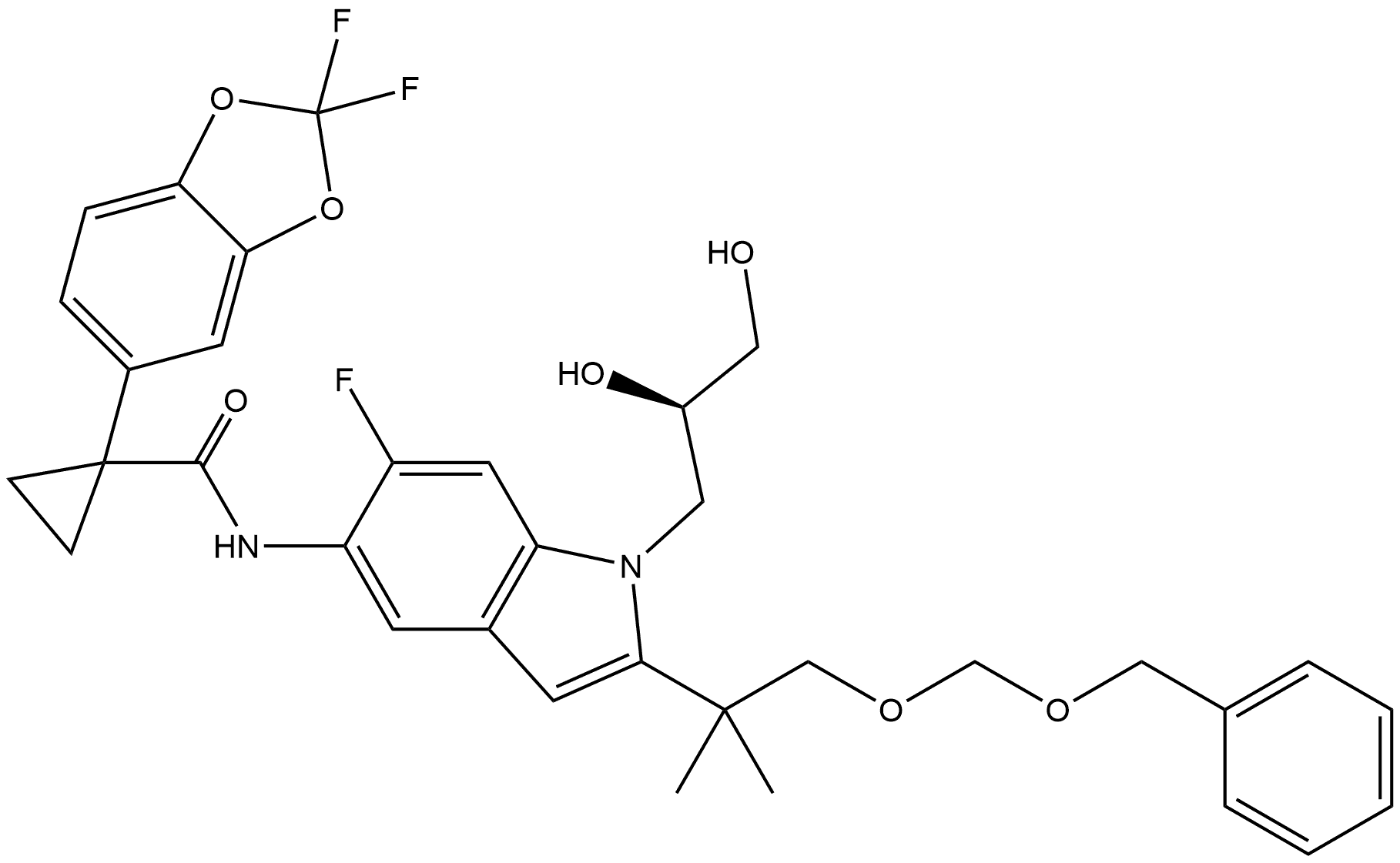 Tezacaftor Impurity 15 Struktur