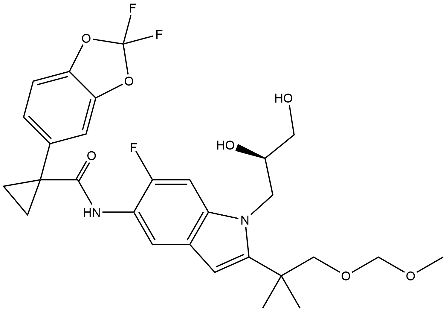 Tezacaftor Impurity 5 Struktur