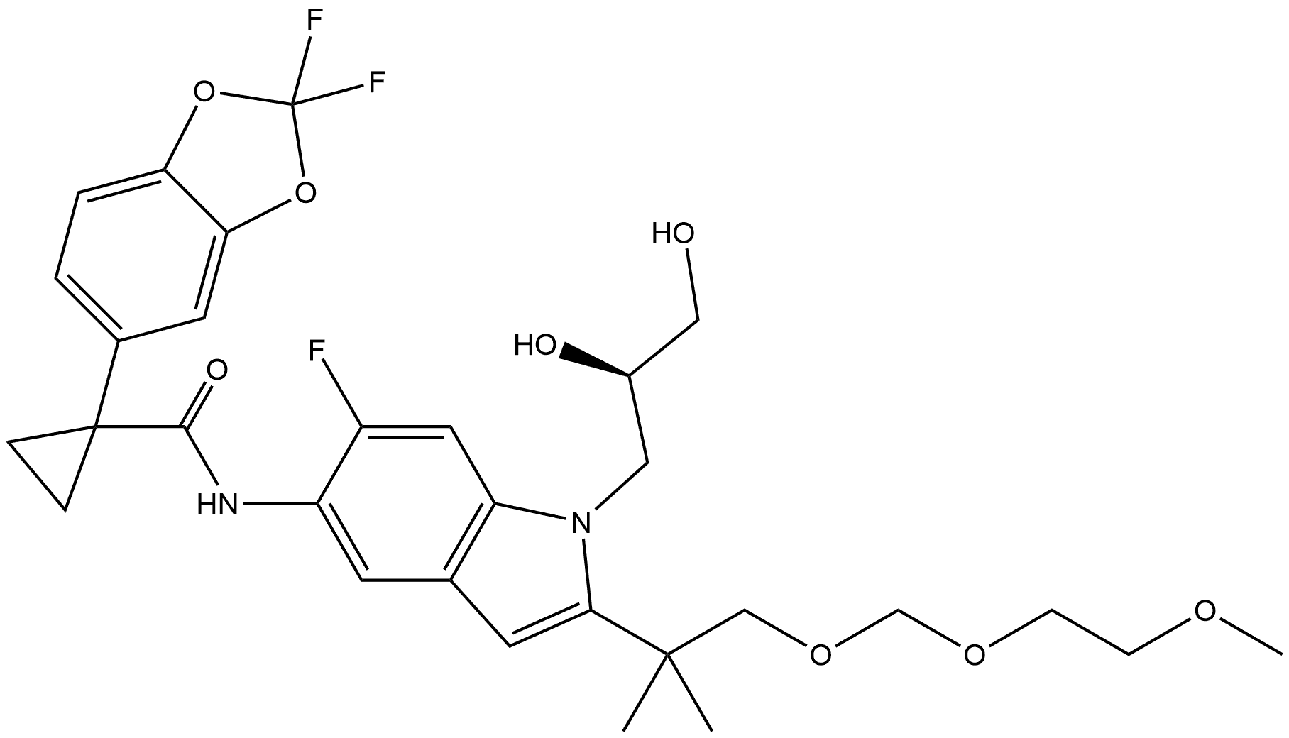 Tezacaftor Impurity 8 Struktur