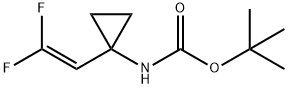 Carbamic acid, N-[1-(2,2-difluoroethenyl)cyclopropyl]-, 1,1-dimethylethyl ester Struktur