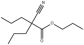 Pentanoic acid, 2-cyano-2-propyl-, propyl ester Struktur