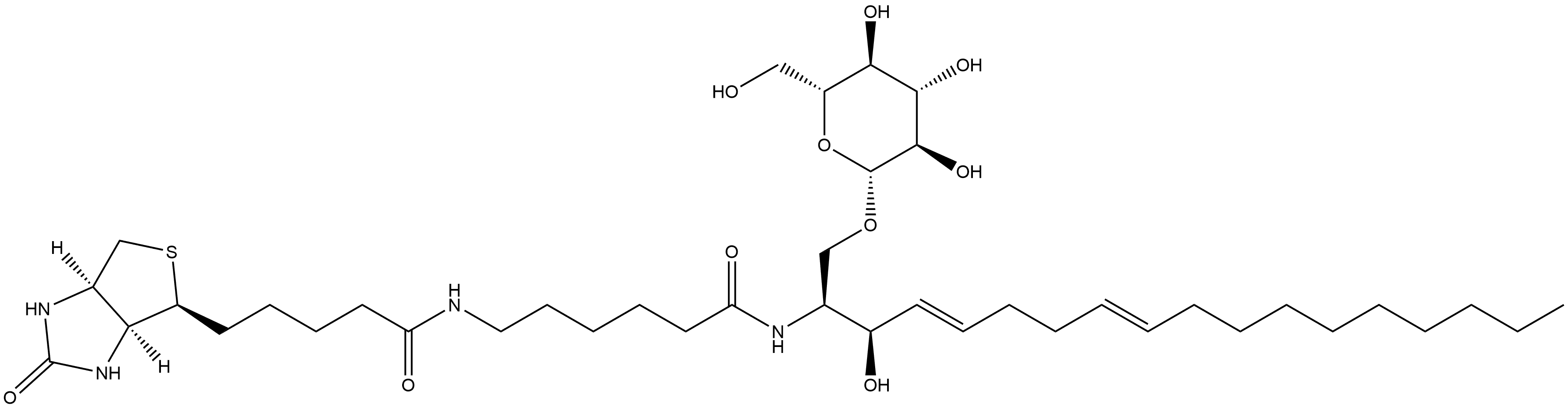 N-Hexanoyl-biotin-glucosylceramide Struktur