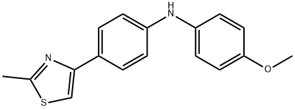 Benzenamine, 4-methoxy-N-[4-(2-methyl-4-thiazolyl)phenyl]- Struktur