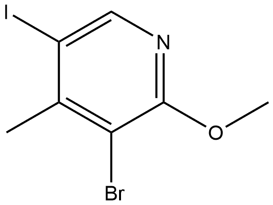 3-Bromo-5-iodo-2-methoxy-4-methylpyridine Struktur