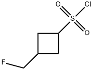 3-(Fluoromethyl)cyclobutanesulfonyl chloride Struktur