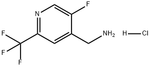 4-Pyridinemethanamine, 5-fluoro-2-(trifluoromethyl)-, hydrochloride (1:1) Struktur