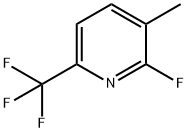 Pyridine, 2-fluoro-3-methyl-6-(trifluoromethyl)- Struktur