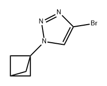 1H-1,2,3-Triazole, 1-bicyclo[1.1.1]pent-1-yl-4-bromo- Struktur