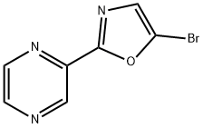 Pyrazine, 2-(5-bromo-2-oxazolyl)- Struktur