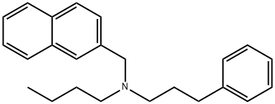 2-Naphthalenemethanamine, N-butyl-N-(3-phenylpropyl)- Struktur