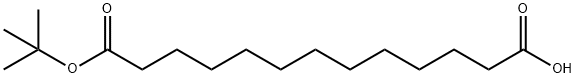 Tridecanedioic acid, 1-(1,1-dimethylethyl) ester Struktur