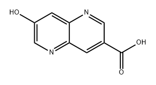 1,5-Naphthyridine-3-carboxylic acid, 7-hydroxy- Struktur