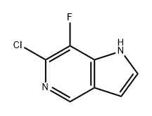 1H-Pyrrolo[3,2-c]pyridine, 6-chloro-7-fluoro- Struktur