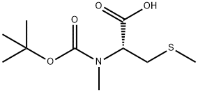 L-Cysteine, N-[(1,1-dimethylethoxy)carbonyl]-N,S-dimethyl- Struktur