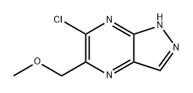 1H-Pyrazolo[3,4-b]pyrazine, 6-chloro-5-(methoxymethyl)- Struktur