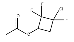 Cyclobutanol, 3-chloro-2,2,3-trifluoro-, 1-acetate Struktur