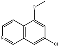 Isoquinoline, 7-chloro-5-methoxy- Struktur