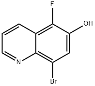 6-Quinolinol, 8-bromo-5-fluoro- Struktur