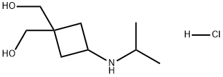 1,1-Cyclobutanedimethanol, 3-[(1-methylethyl)amino]-, hydrochloride (1:1) Struktur