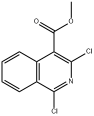 Methyl 1,3-dichloro-4-isoquinolinecarboxylate Struktur