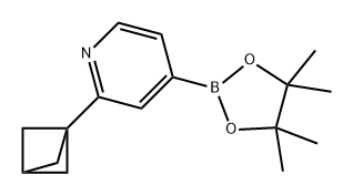 Pyridine, 2-bicyclo[1.1.1]pent-1-yl-4-(4,4,5,5-tetramethyl-1,3,2-dioxaborolan-2-yl)- Struktur