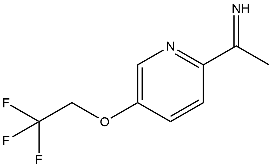 1-(5-(2,2,2-trifluoroethoxy)pyridin-2-yl)ethan-1-imine Struktur