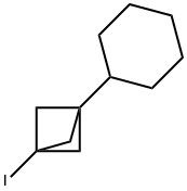 Bicyclo[1.1.1]pentane, 1-cyclohexyl-3-iodo- Struktur