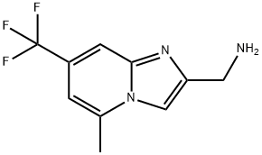 Imidazo[1,2-a]pyridine-2-methanamine, 5-methyl-7-(trifluoromethyl)- Struktur