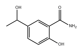 Benzamide, 2-hydroxy-5-(1-hydroxyethyl)- Struktur