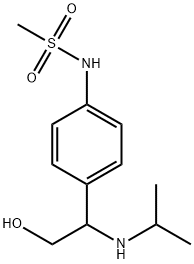 N-[4-[2-Hydroxy-1-[(1-methylethyl)amino]ethyl]phenyl]methanesulfonamide Struktur