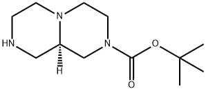 2H-Pyrazino[1,2-a]pyrazine-2-carboxylic acid, octahydro-, 1,1-dimethylethyl ester, (9aR)- Struktur