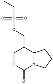 (Hexahydro-1-oxo-1H-pyrrolo[1,2-c][1,3]oxazin-4-yl)methyl ethanesulfonate Struktur