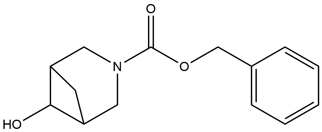 Phenylmethyl (6-exo)-6-hydroxy-3-azabicyclo[3.1.1]heptane-3-carboxylate Struktur