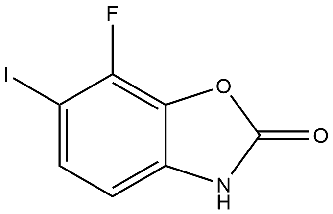 7-Fluoro-6-iodo-3H-benzooxazol-2-one Struktur