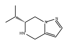 Pyrazolo[1,5-a]pyrazine, 4,5,6,7-tetrahydro-6-(1-methylethyl)-, (6R)- Struktur