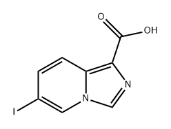 Imidazo[1,5-a]pyridine-1-carboxylic acid, 6-iodo- Struktur