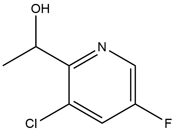 1-(3-chloro-5-fluoropyridin-2-yl)ethan-1-ol Struktur