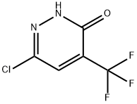 3(2H)-Pyridazinone, 6-chloro-4-(trifluoromethyl)- Struktur