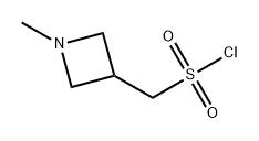 3-Azetidinemethanesulfonyl chloride, 1-methyl- Struktur