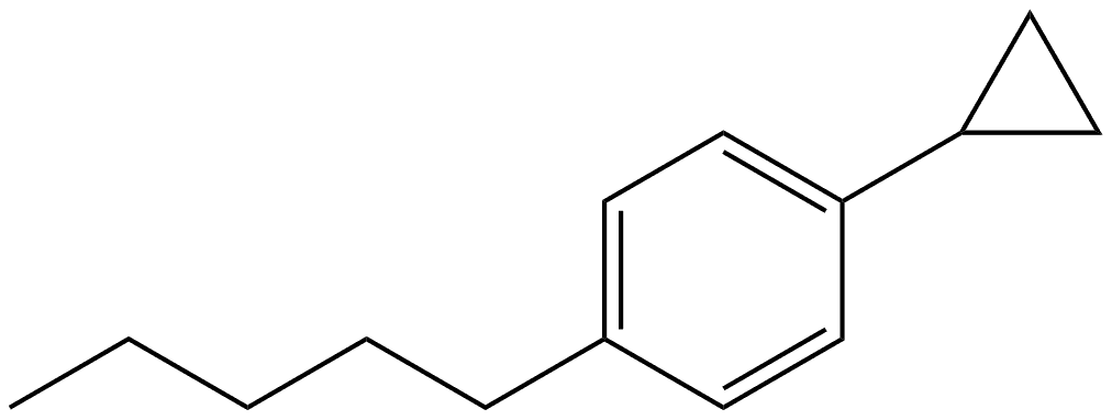 1-Cyclopropyl-4-pentylbenzene Struktur