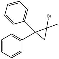 Benzene, 1,1'-(2-bromo-2-methylcyclopropylidene)bis- Struktur