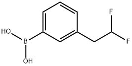 B-[3-(2,2-Difluoroethyl)phenyl]boronic acid Struktur