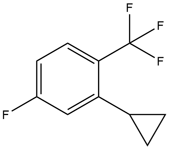 2-Cyclopropyl-4-fluoro-1-(trifluoromethyl)benzene Struktur