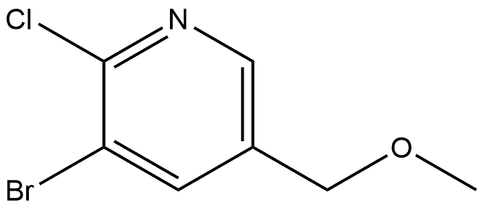 3-bromo-2-chloro-5-(methoxymethyl)pyridine Struktur