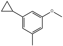 Benzene, 1-cyclopropyl-3-methoxy-5-methyl- Struktur