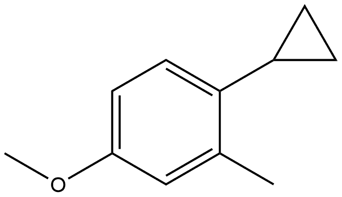 1-Cyclopropyl-4-methoxy-2-methylbenzene Struktur