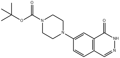 1-?Piperazinecarboxylic acid, 4-?(3,?4-?dihydro-?4-?oxo-?6-?phthalazinyl)?-?, 1,?1-?dimethylethyl ester Struktur