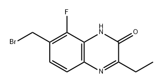 2(1H)-Quinoxalinone, 7-(bromomethyl)-3-ethyl-8-fluoro- Structure